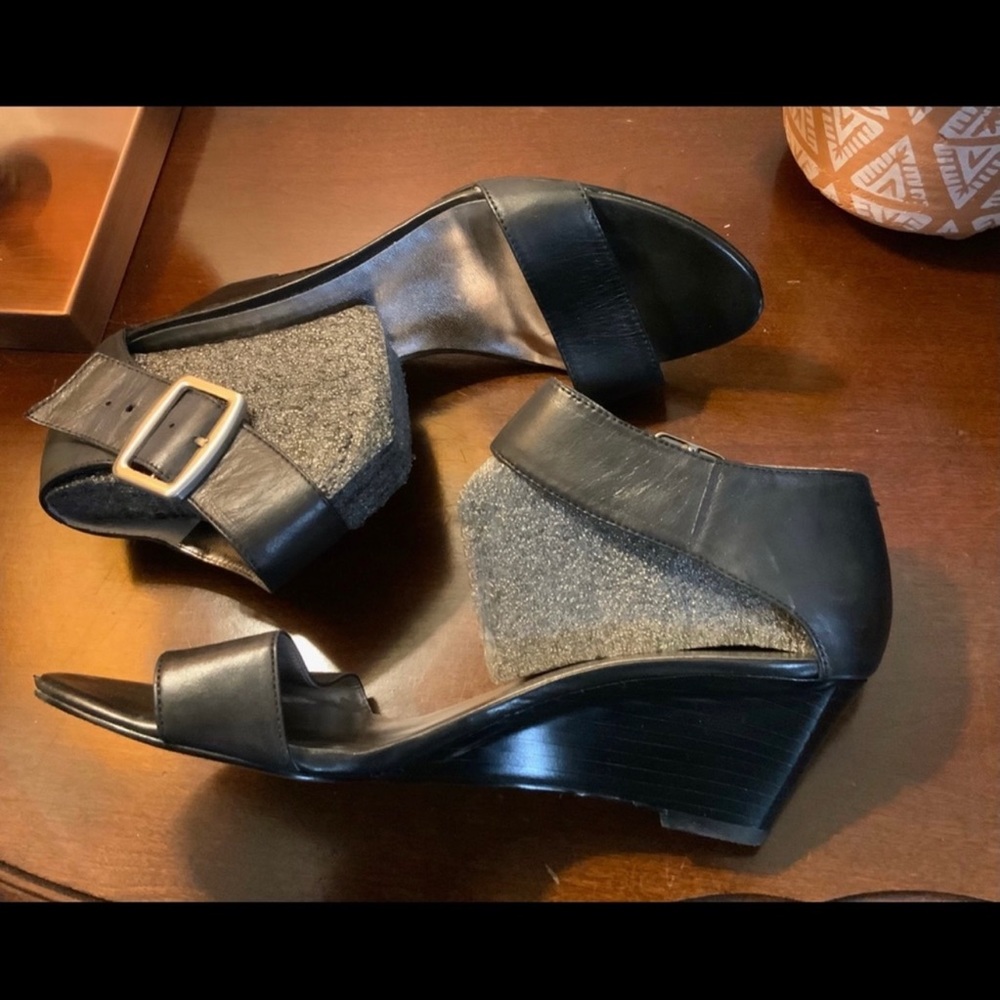 Black Nine West Wedges